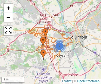 Area schools map
